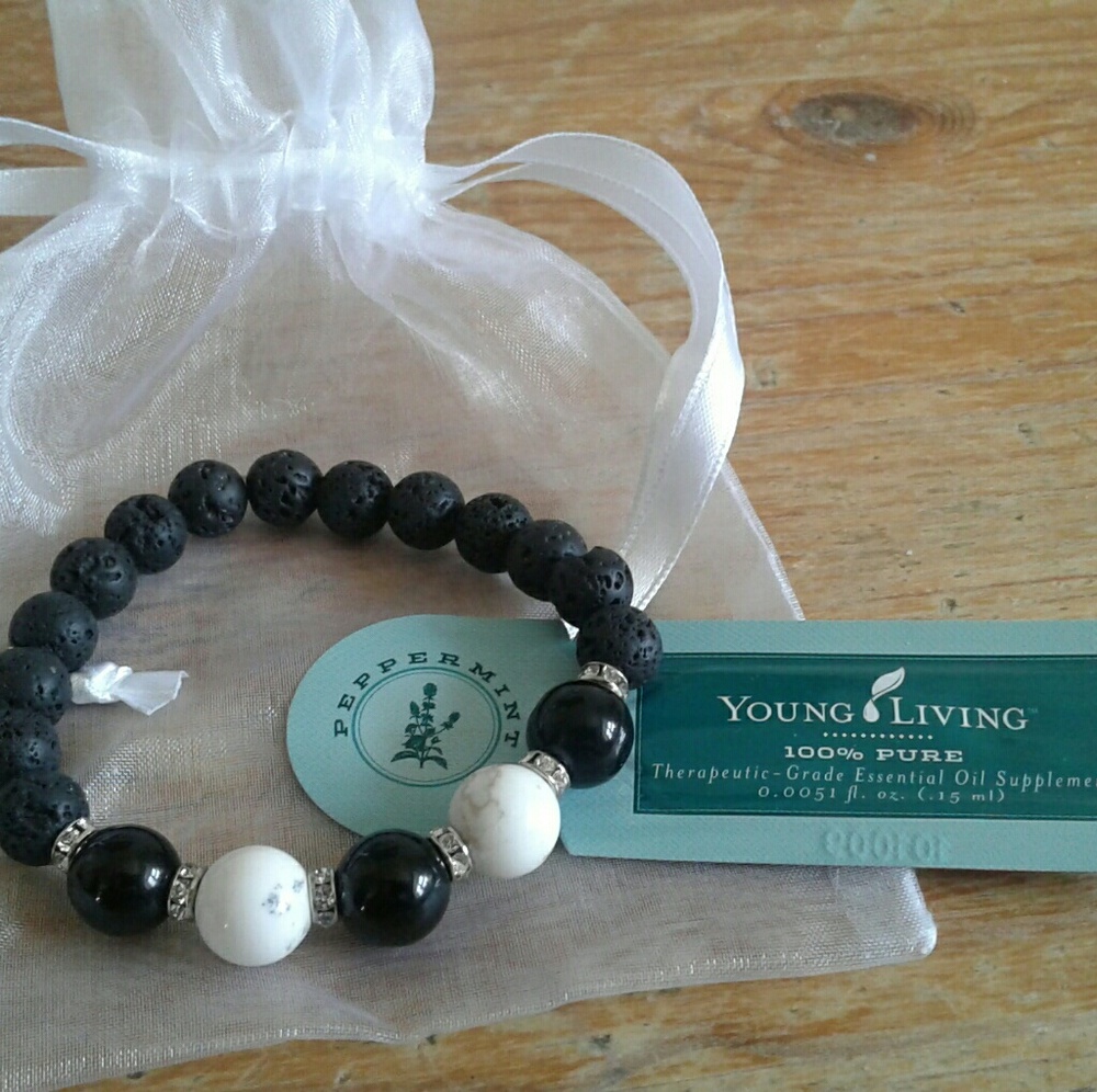 Handmade Diffuser Bracelet with Lava Rocks